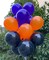 Black, Orange & Purple Latex Balloons 12in 60pcs Party Decorations